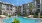 Shimmering resort-style pool