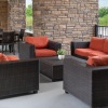 outside patio with comfortable seating